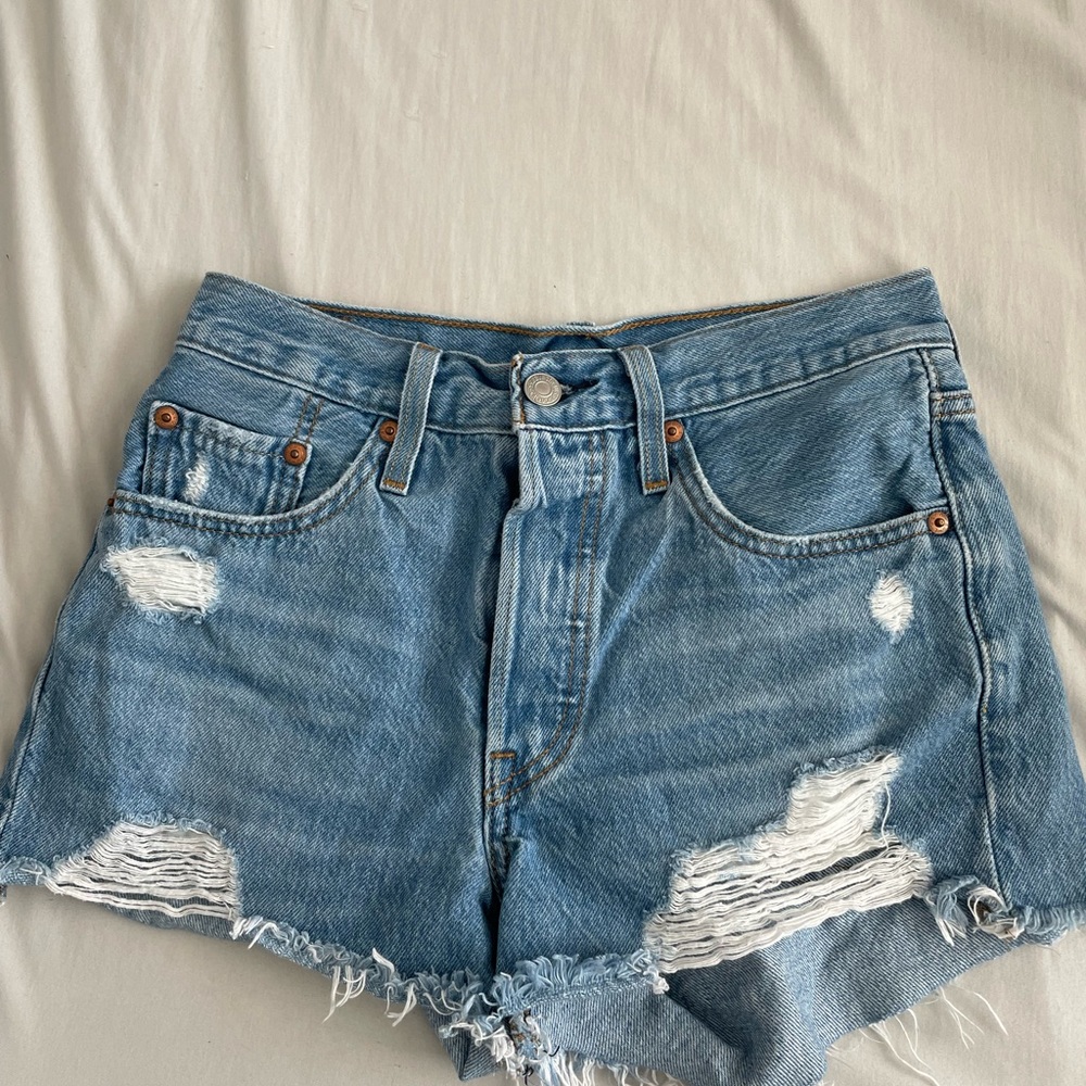 Levi’s medium wash shorts